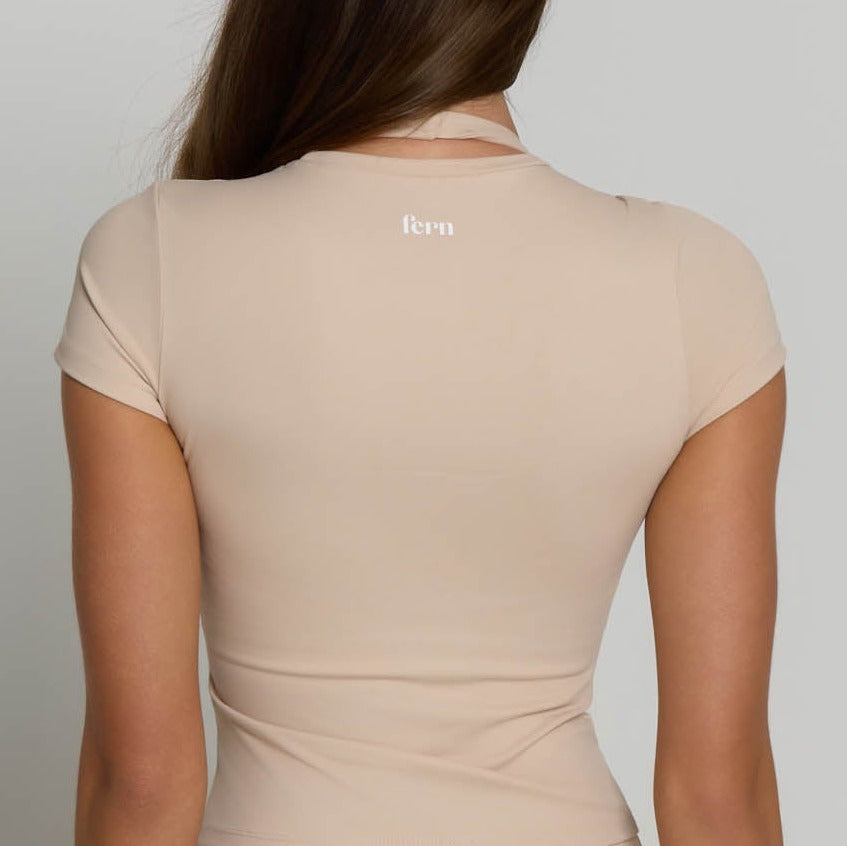 Fitted Tee - Tan