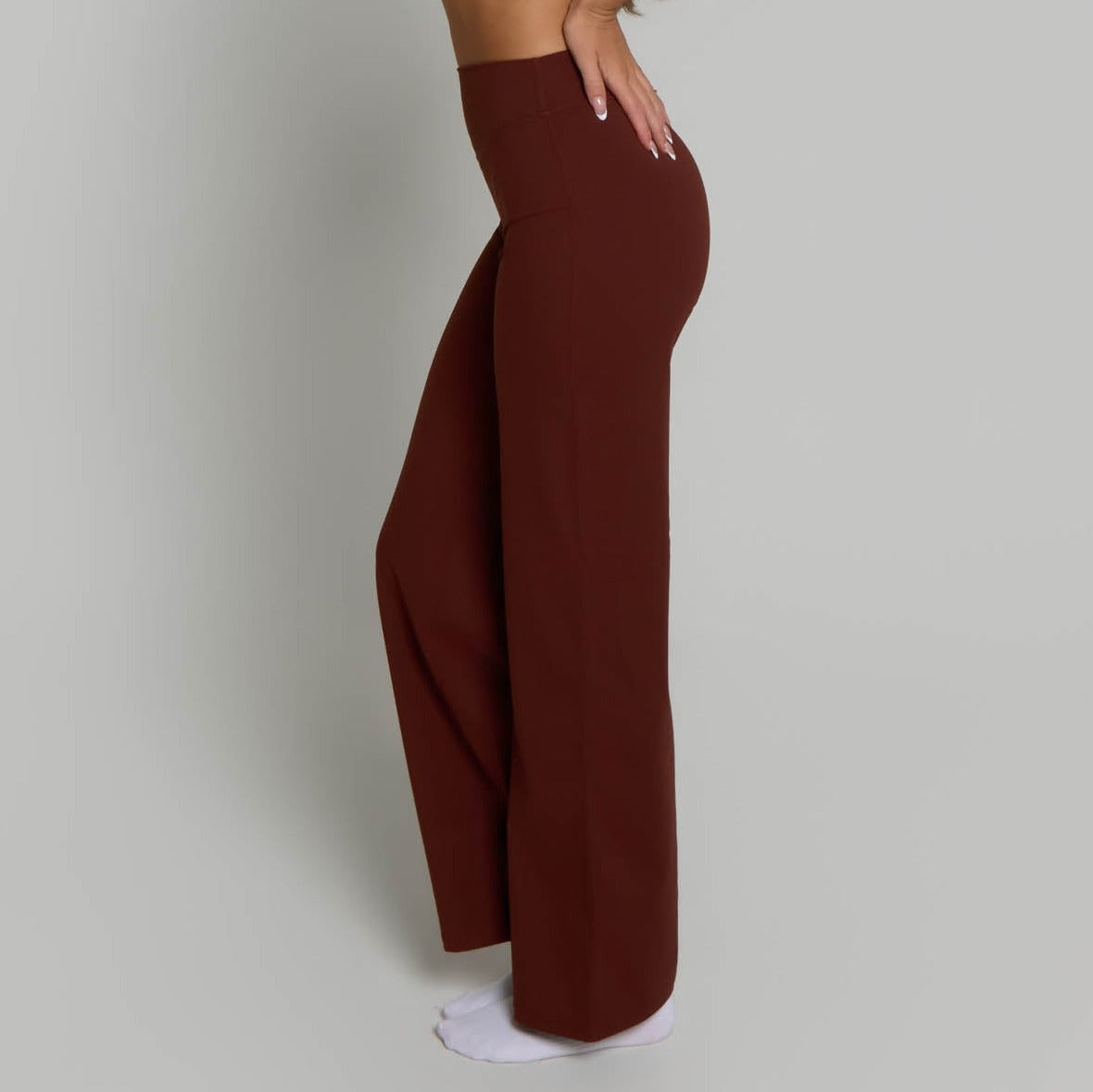 Flared Leggings - Chocolate Brown