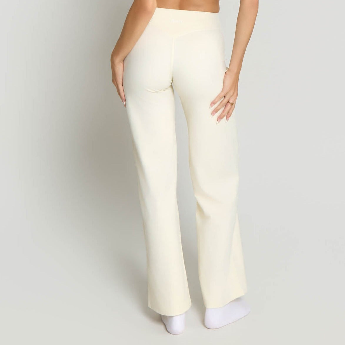 Flared Leggings - Ivory White