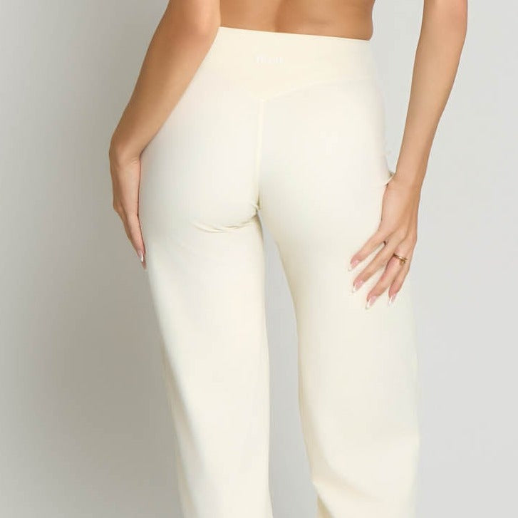 Flared Leggings - Ivory White