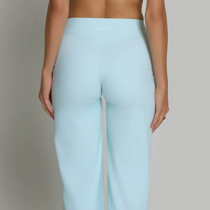Flared Leggings - Powder Blue