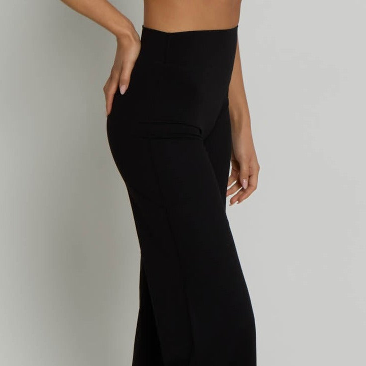 Flared Leggings - Shadow Black