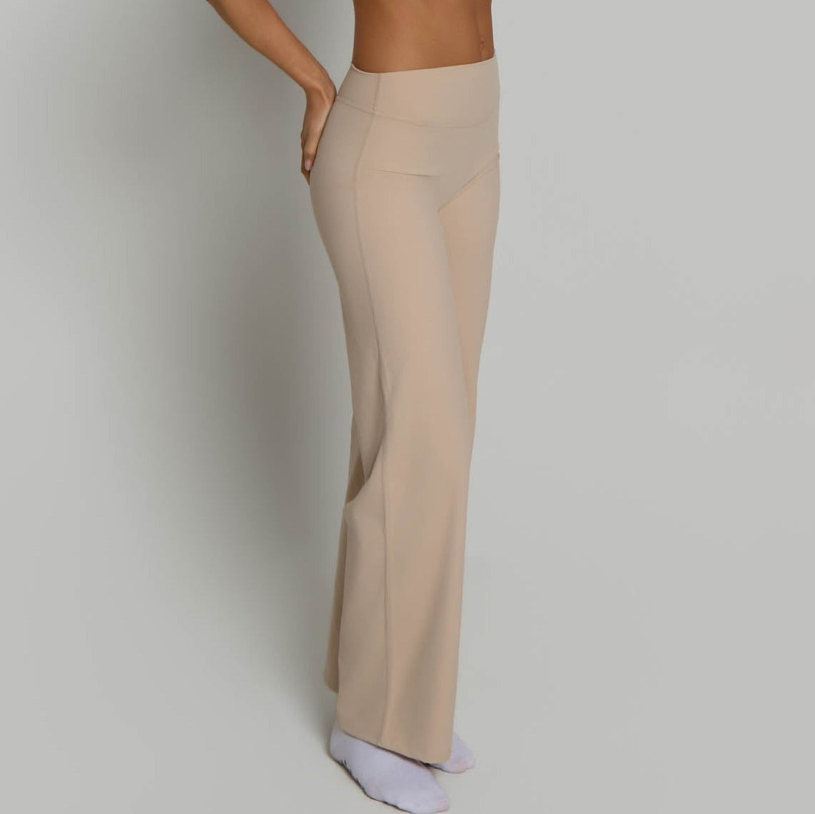 Flared Leggings - Tan