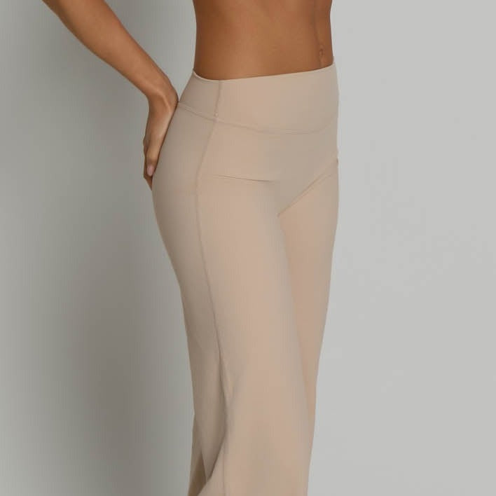 Flared Leggings - Tan