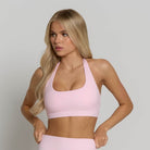 Halter Sports Bra - Ballet Pink