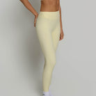 High Waisted Leggings - Buttercream