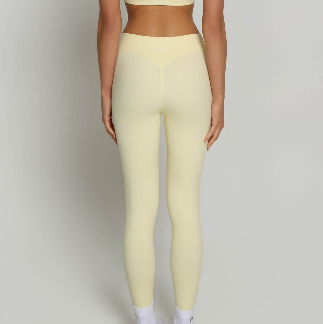 High Waisted Leggings - Buttercream