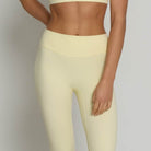 High Waisted Leggings - Buttercream