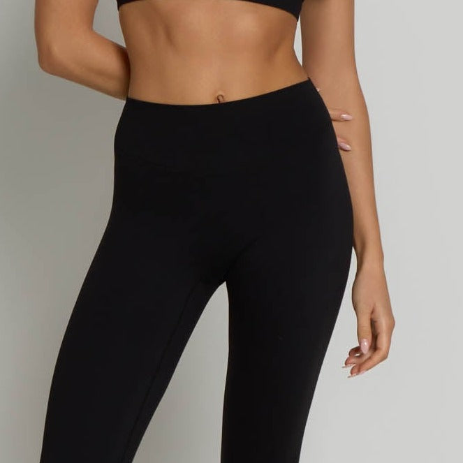 High Waisted Leggings - Shadow Black