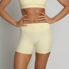 High-Waisted Shorts - Buttercream