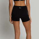 High-Waisted Shorts - Shadow Black