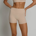 High-Waisted Shorts - Tan