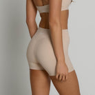 High-Waisted Shorts - Tan