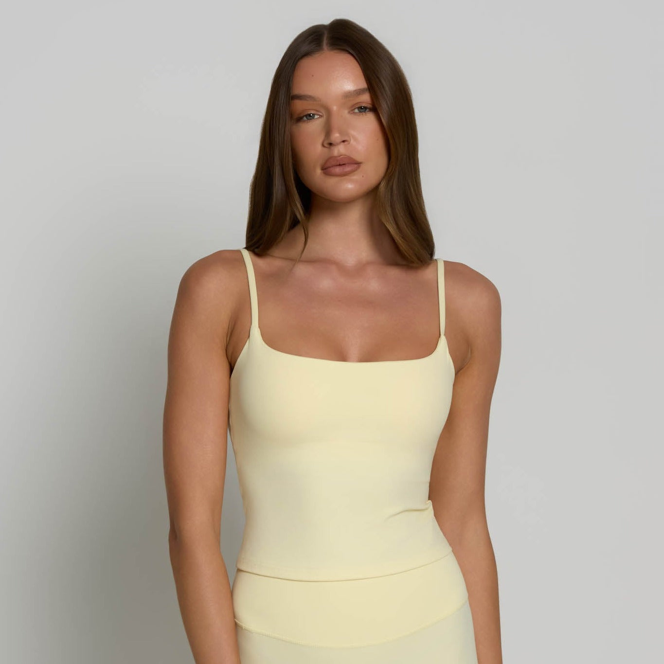 Square Neck Vest - Buttercream