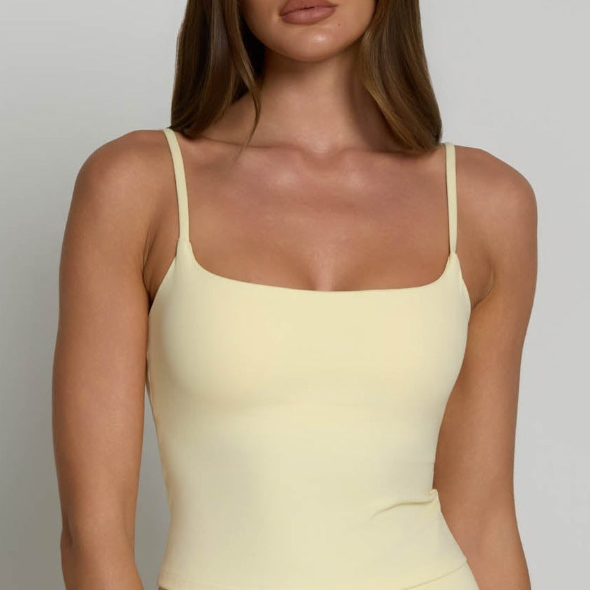 Square Neck Vest - Buttercream