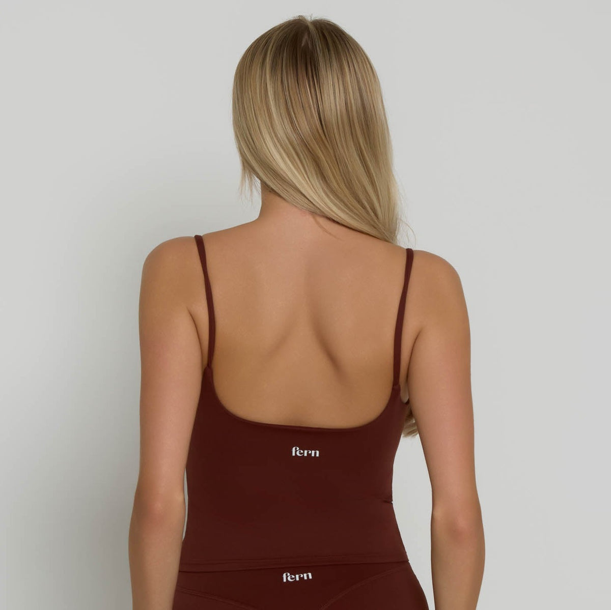 Square Neck Vest - Chocolate Brown