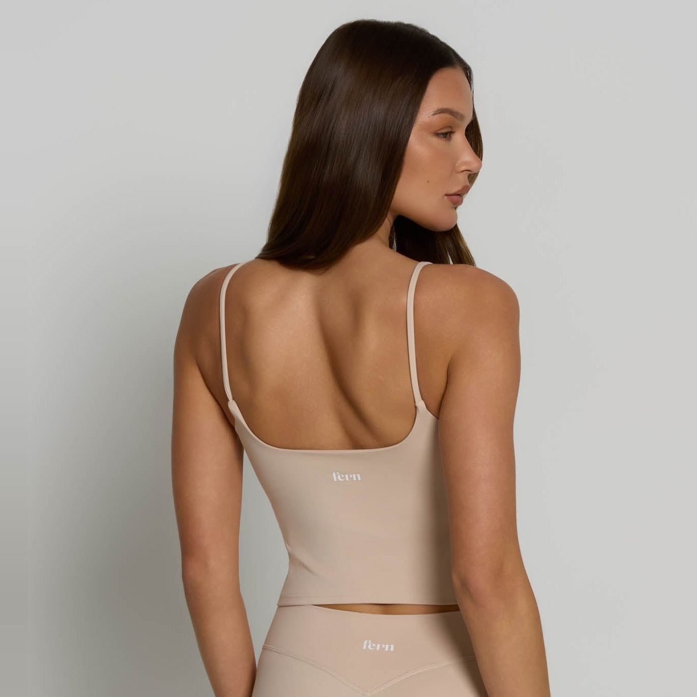 Square Neck Vest - Tan