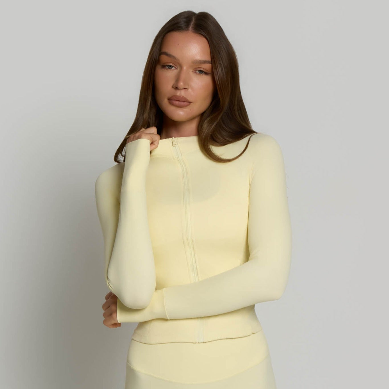 Zip-Up Jacket - Buttercream