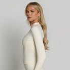 Zip-Up Jacket - Ivory White