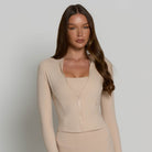 Zip-Up Jacket - Tan