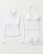 supersculpt-tank-shorts-jacket-set-white flat lay